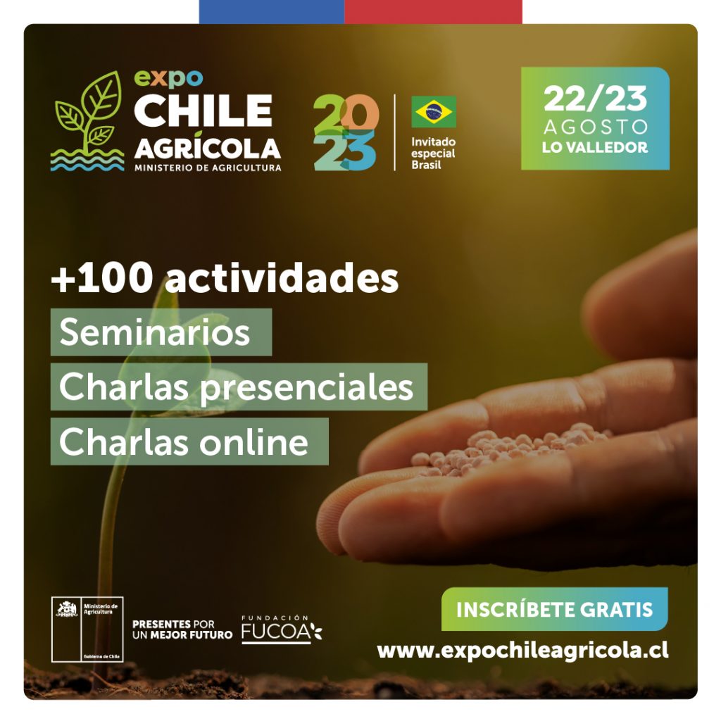 Ministro Valenzuela llama a inscribirse y conocer el programa de actividades de Expo Chile Agrícola 2023