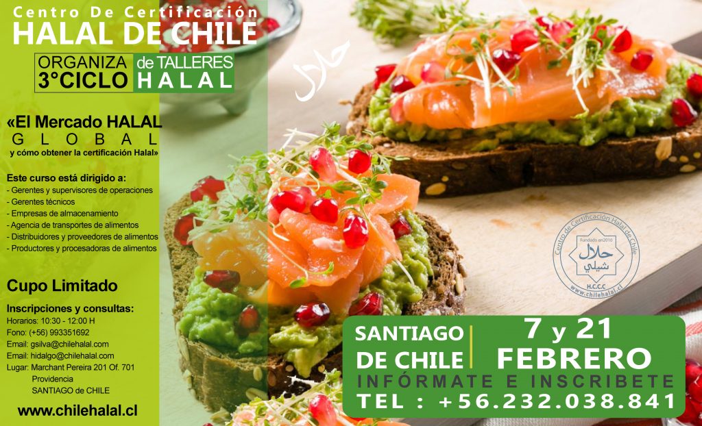 3° CICLO DE TALLERES HALAL EN SANTIAGO DE CHILE