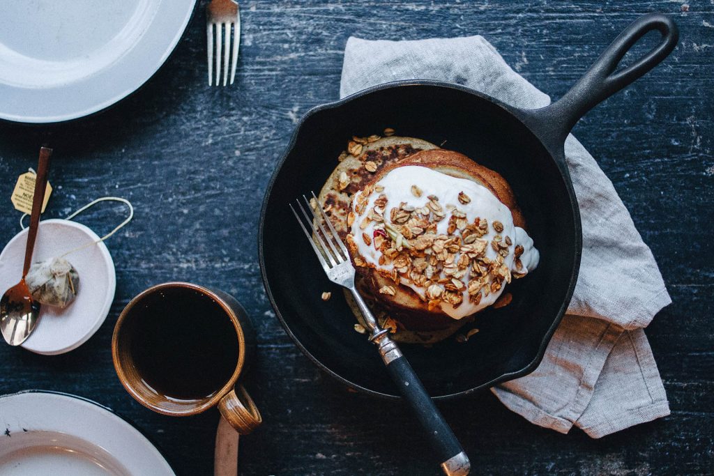 Crepes con plátano y chocolate