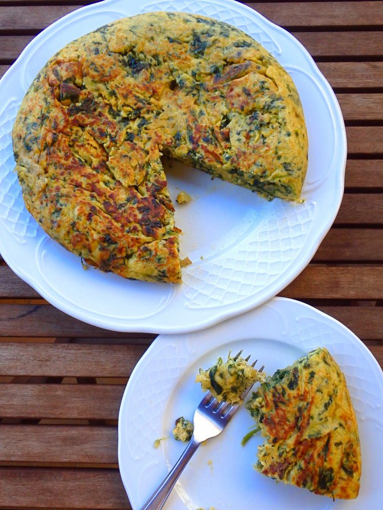 HUEVOS REVUELTOS CON ESPINACAS