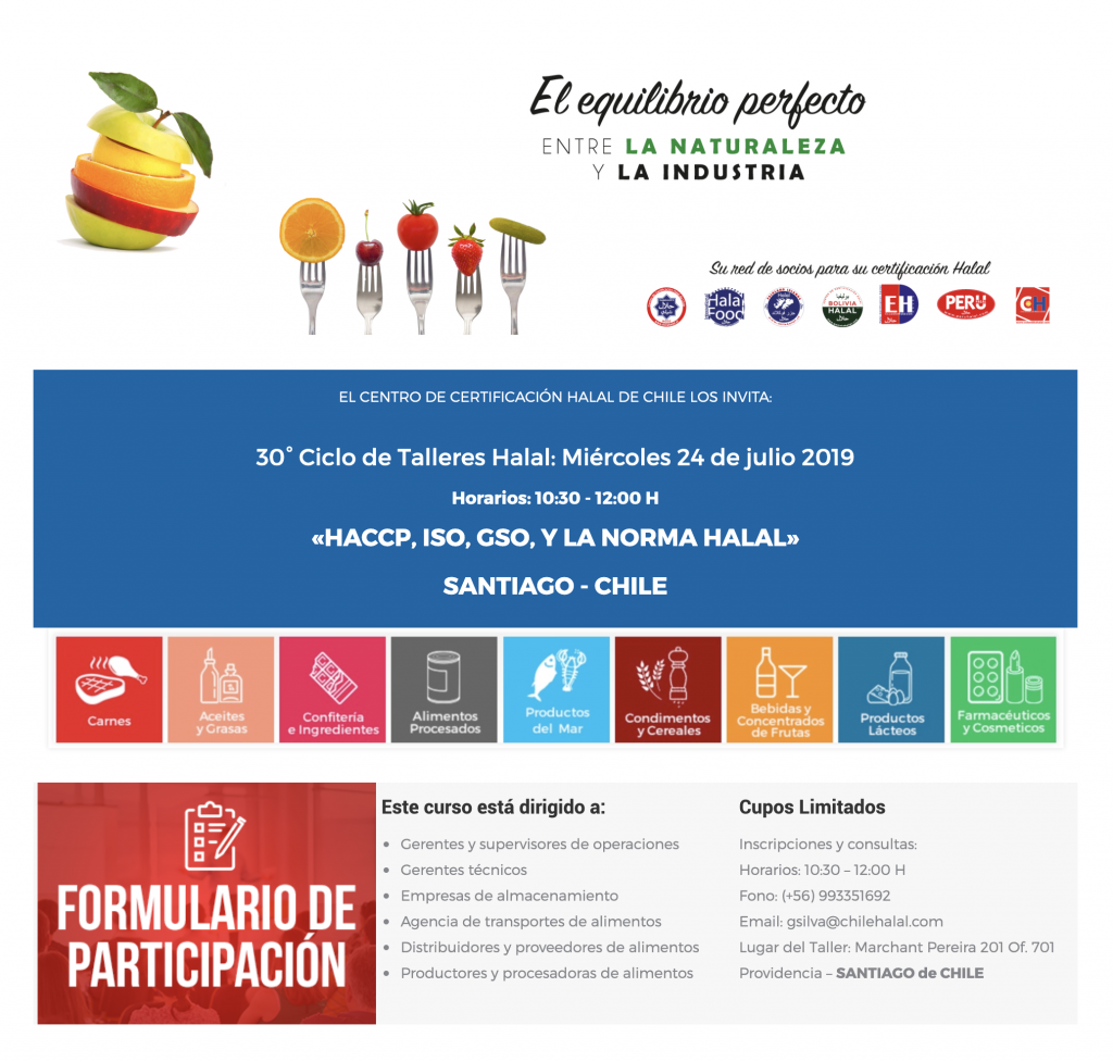 30° Ciclo de Talleres Halal