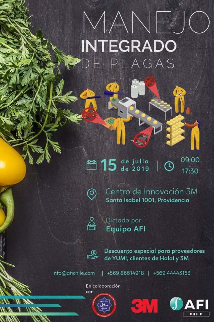 AFI Y CHILEHALAL LES INVITA SU SEMINARIO MANEJO INTEGRADO DE PLAGAS EN SANTIAGO DE CHILE
