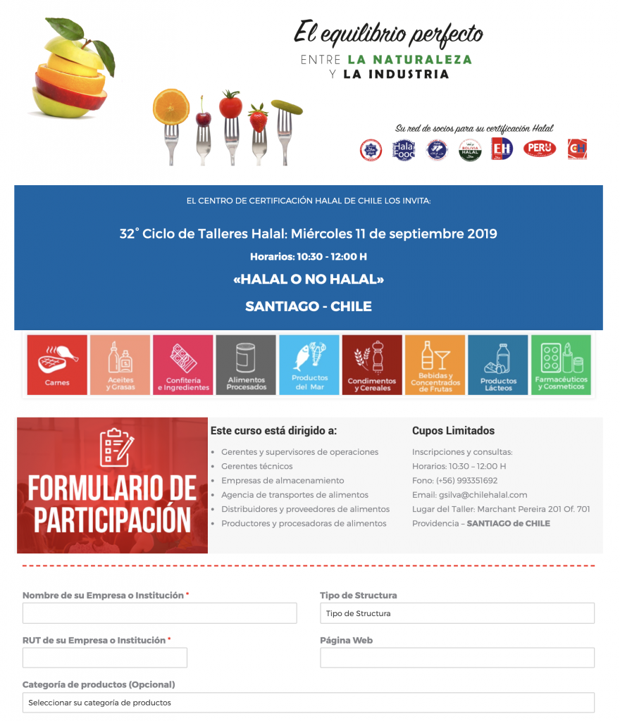 32° Ciclo de Taller Halal