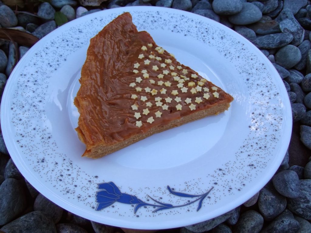 Tarta de queso y dulce de leche