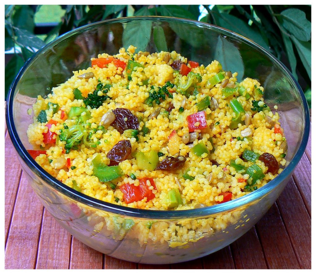 Cuscús con verduras al curry