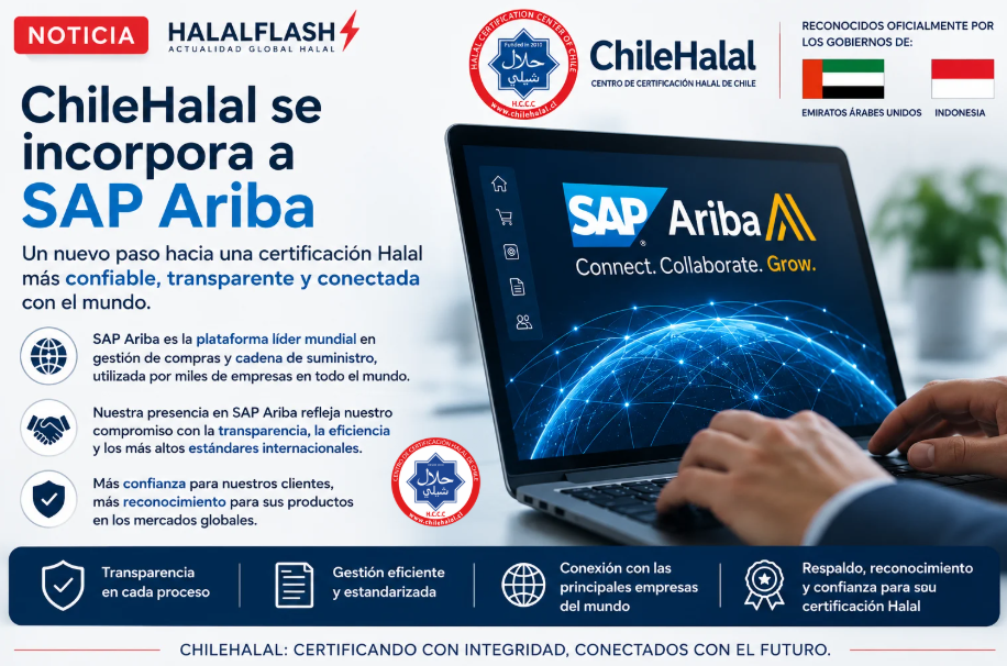 ChileHalal se incorpora a SAP Ariba: un nuevo paso hacia una certificación Halal más confiable y transparente