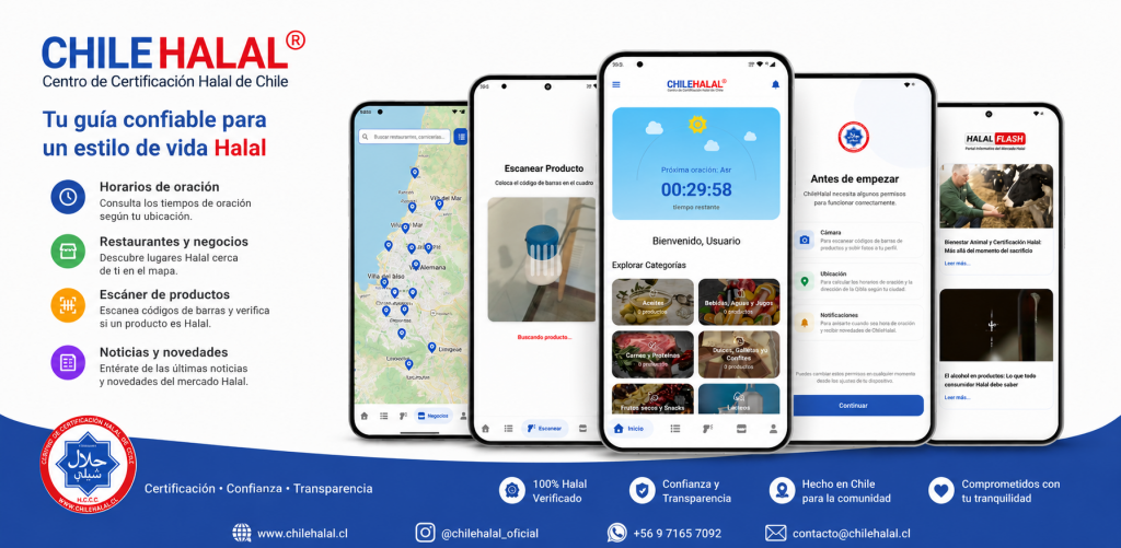 ChileHalal Mobile: una nueva forma de encontrar productos y servicios certificados en Chile