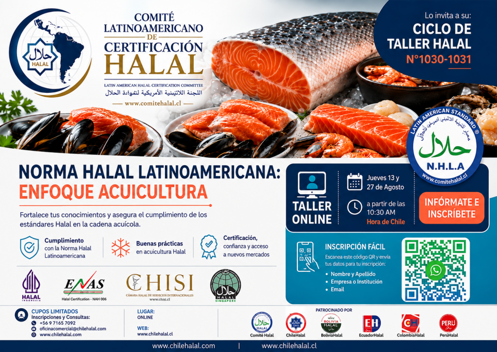 Industria acuícola avanza en conocimiento Halal: segundo taller se realizará este jueves