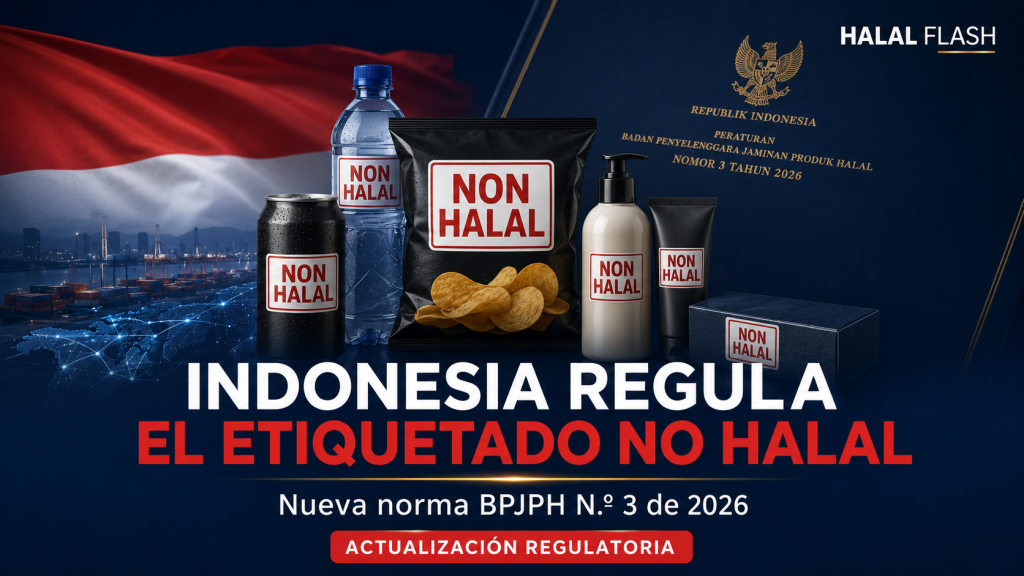 Indonesia establece un etiquetado obligatorio para identificar los productos no Halal