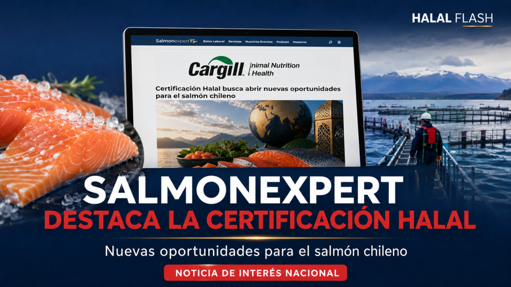 Salmonexpert publica noticia de interés nacional sobre la certificación Halal para el salmón chileno